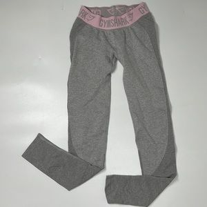 Gymshark Gray & Pink Flex Legging Contour Shading Size XS